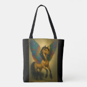 Magnificent Horse With Spectacular Wings Tasche (Rückseite)