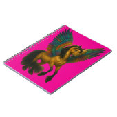 Magnificent Horse With Wings Spiral Photo Notebook Notizblock (Linke Seite)