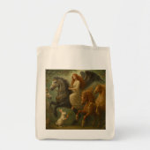 Magnificent Horses and Angel Tote Bag Tragetasche (Vorne)