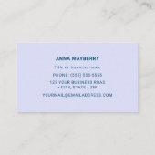 Magnificent Hummingbird Visitenkarte (Rückseite)