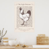 Magnificent Light Brahma Rooster Landküche Poster (Küche)