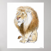 Magnificent Lion Print von Wallace Tripp Poster (Vorne)