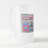 Magnificent Master Jump Wings 82. Im Flugzeug Divi Mattglas Bierglas (Vorderseite Links)