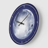 Magnificent Moon Celestial Stars Space Sky Luna Große Wanduhr (Winkel)