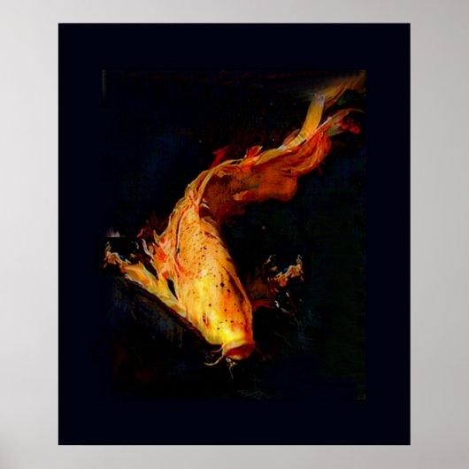 Magnificent Orange Koi Poster (Vorne)