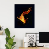 Magnificent Orange Koi Poster (Heimbüro)