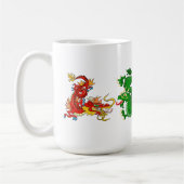 Magnificent Oriental Dragons Kaffeetasse (Links)