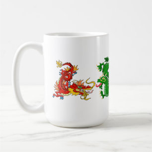 Magnificent Oriental Dragons Kaffeetasse