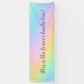 Magnificent Pastel Rainbow Wedding "Forever Love" Banner (Vertikal)