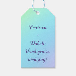 Magnificent Pastel Rainbow Wedding Geschenkanhänger