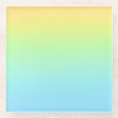 Magnificent Pastel Rainbow Wedding Glasuntersetzer (Vorderseite)