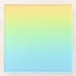 Magnificent Pastel Rainbow Wedding Glasuntersetzer