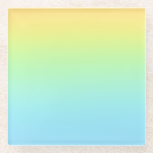 Magnificent Pastel Rainbow Wedding Glasuntersetzer (Vorderseite)