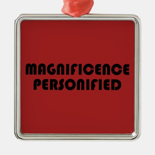 Magnificent Personified Ornament Aus Metall (Vorne)