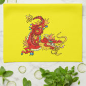 Magnificent Red Imperial Dragon Küchentuch (Gefaltet)