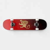 Magnificent Red Leo Zodiac Skateboard (Horizontal)