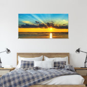 Magnificent Sun Ray Sky Leinwanddruck (Insitu (Schlafzimmer))
