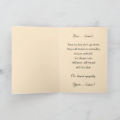 Magnificent weeping willow by a pond, sympathy karte (Innenseite)