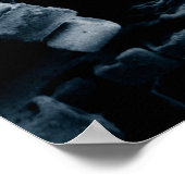 Magnified Hexagonal Dendrite Snowflake Poster (Ecke)