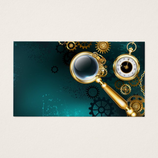 Magnifier in Steampunk Style (Vorderseite)