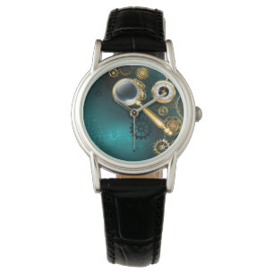 Magnifier in Steampunk Style Armbanduhr