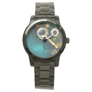 Magnifier in Steampunk Style Armbanduhr
