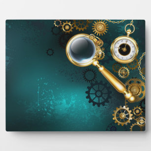 Magnifier in Steampunk Style Fotoplatte