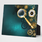 Magnifier in Steampunk Style Fotoplatte (Seite)