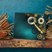 Magnifier in Steampunk Style Fotoplatte (Seite)