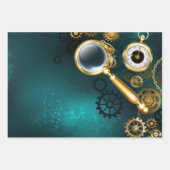 Magnifier in Steampunk Style Geschenkpapier Set (Vorderseite 3)