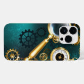 Magnifier in Steampunk Style iPhone Hülle (Rückseite (Horizontal))