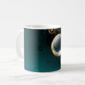 Magnifier in Steampunk Style Kaffeetasse (Vorderseite Links)