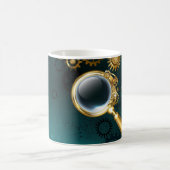 Magnifier in Steampunk Style Kaffeetasse (Mittel)
