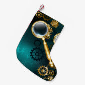 Magnifier in Steampunk Style Kleiner Weihnachtsstrumpf (Vorderansicht (hängend))
