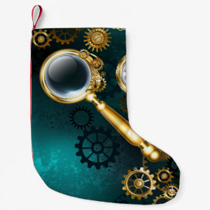 Magnifier in Steampunk Style Kleiner Weihnachtsstrumpf