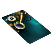 Magnifier in Steampunk Style Magnet (Rechte Seite)