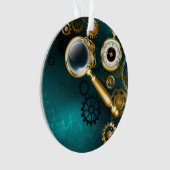 Magnifier in Steampunk Style Ornament (Vorderseite)