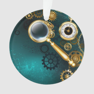 Magnifier in Steampunk Style Ornament