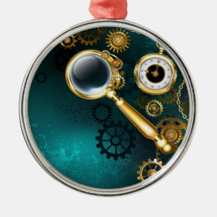 Magnifier in Steampunk Style Ornament Aus Metall