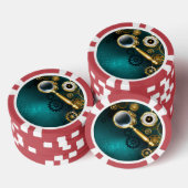 Magnifier in Steampunk Style Pokerchips (Stapel)