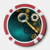 Magnifier in Steampunk Style Pokerchips (Rückseite)