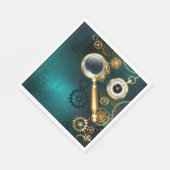 Magnifier in Steampunk Style Serviette (Ecke)