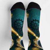 Magnifier in Steampunk Style Socken (Oben)