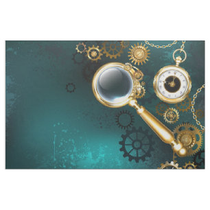 Magnifier in Steampunk Style Stoff