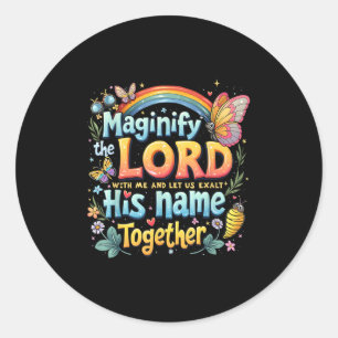 Magnify The Lord Christlich Vbs 2025 Christlich Su Runder Aufkleber