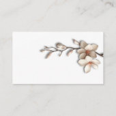 Magnolia 3D Flowers RSVP Online Begleitkarte (Rückseite)