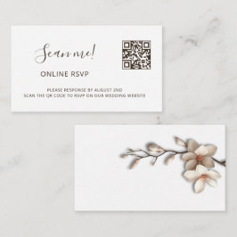 Magnolia 3D Flowers RSVP Online Begleitkarte