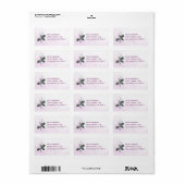 Magnolia Address Labels Adressaufkleber (Vorne)