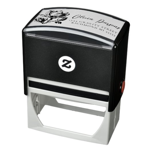 Magnolia-Adressdesign Permastempel (Produkt)