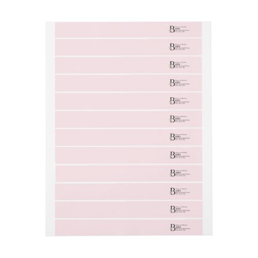 Magnolia-Adressetikett (Bogen)